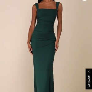 LuLu’s Dark Green Maxi Dress
